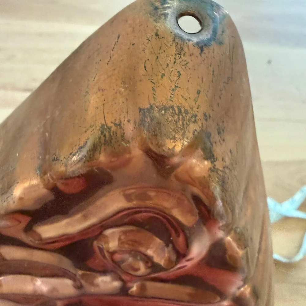 Vintage Copper Molds Set of‎ 3 Copper Fish Grapes Round MCM Kitchen Decor